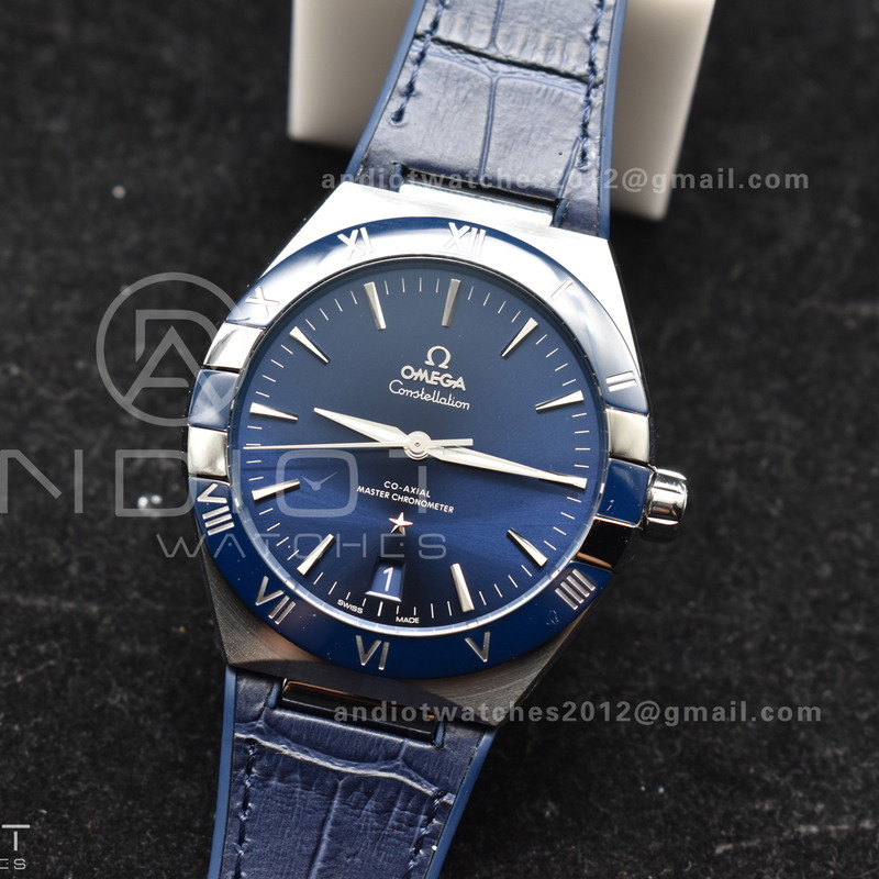 Constellation Blue Ceramic SS VSF 1:1 Best Edition Blue Dial on Blue Gummy Strap A8900 Super Clone